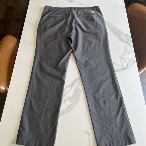 Adidas Golf Pants Mens Size 34 Gray Lightweight Performance Stretch Chino - Picture 13 of 15